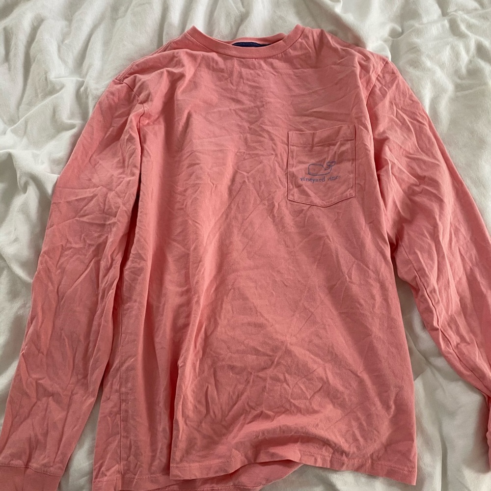 Pink vineyard vines long sleeve tee